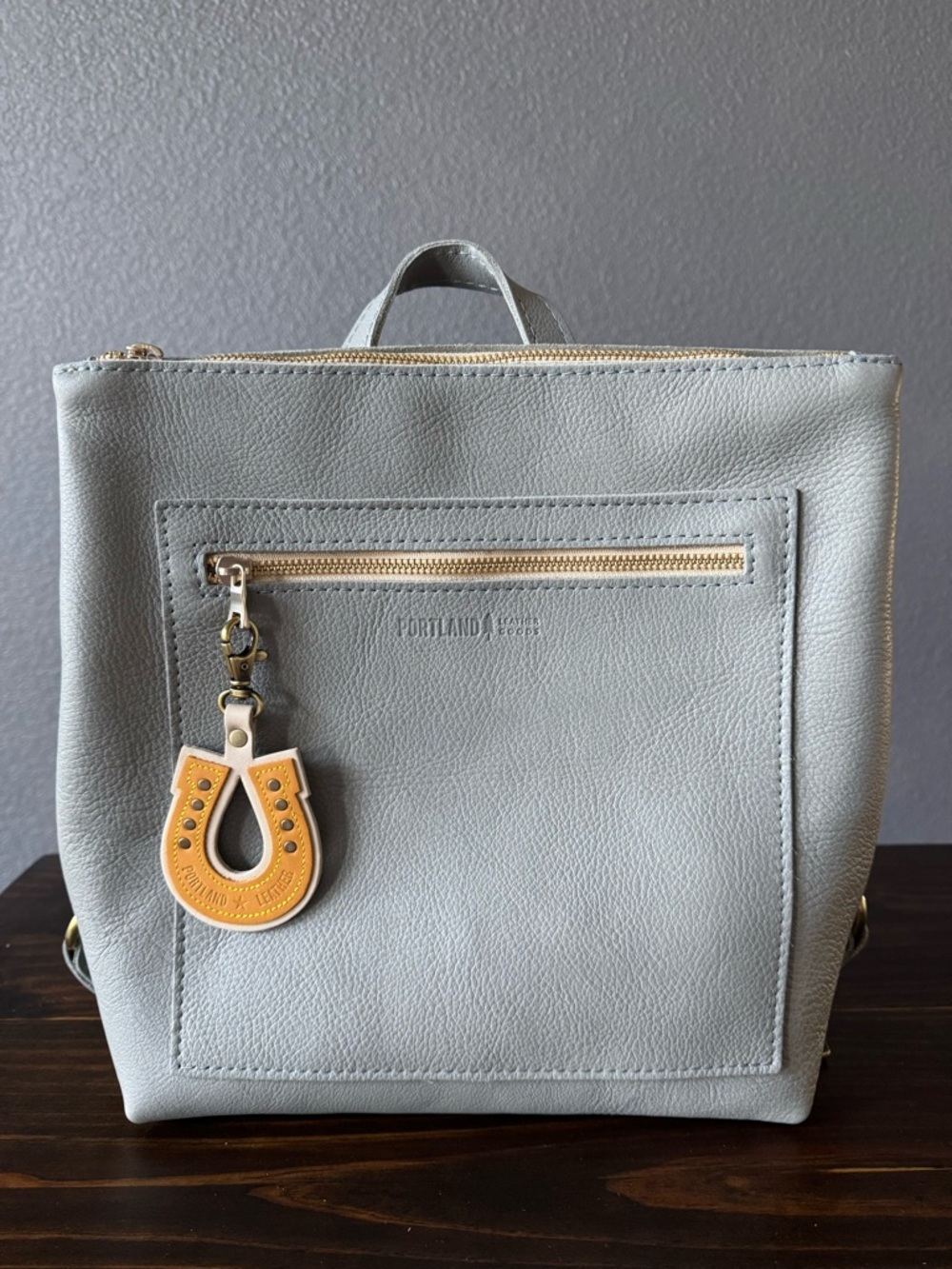 NEW Portland Leather Horse Shoe Keychain